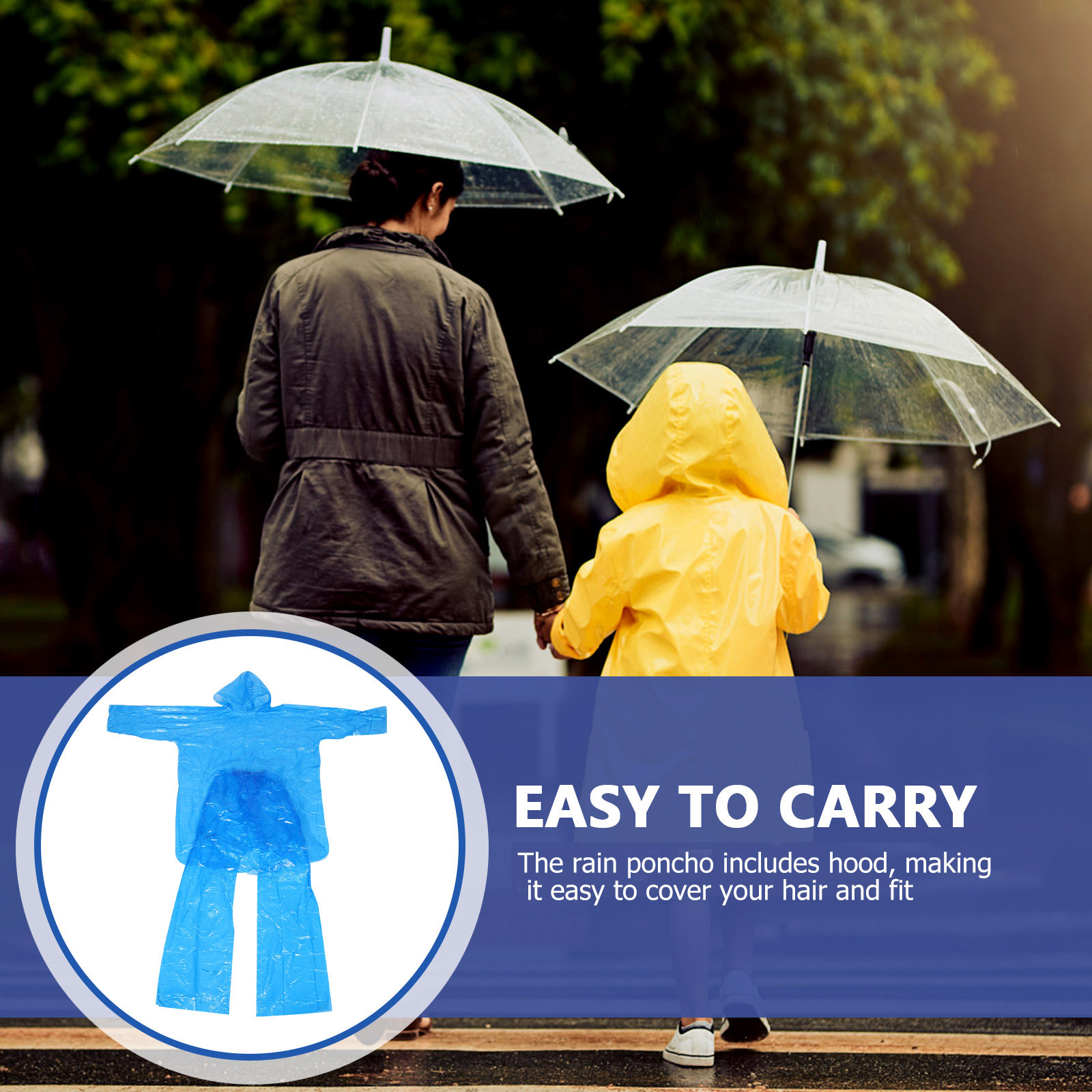 3Sets Disposable Rain Suits Cl - Emergency Poncho Rain recensie en prijs