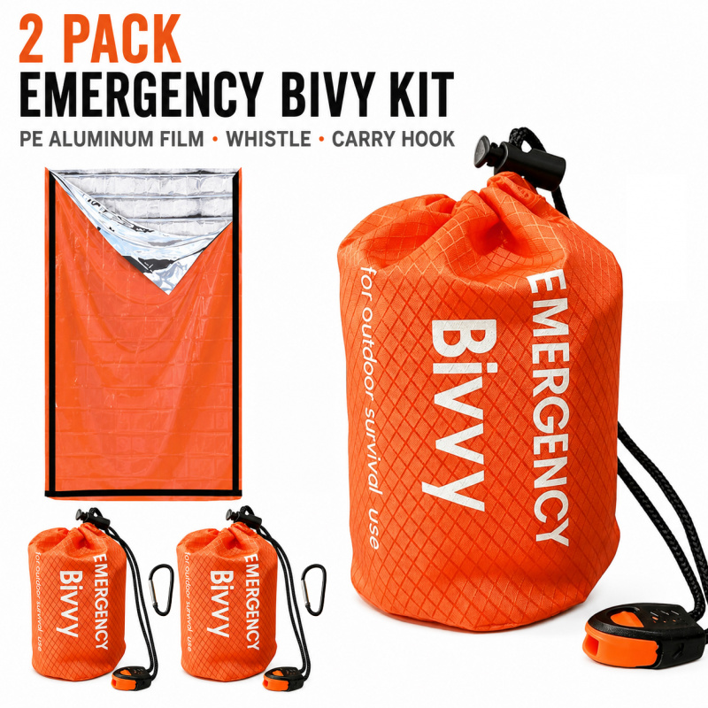2 Pack Emergency Sleeping Bag, - Emergency Whistle Loud recensie en prijs