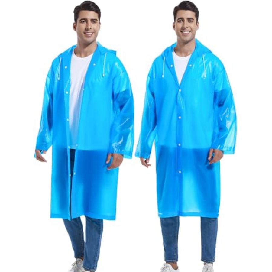 2-Pack Reusable Rain Ponchos f - Emergency Poncho Rain recensie en prijs