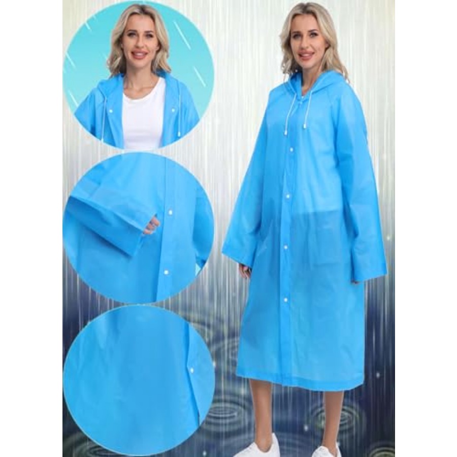 2-Pack Reusable Rain Ponchos f - Emergency Poncho Rain recensie en prijs