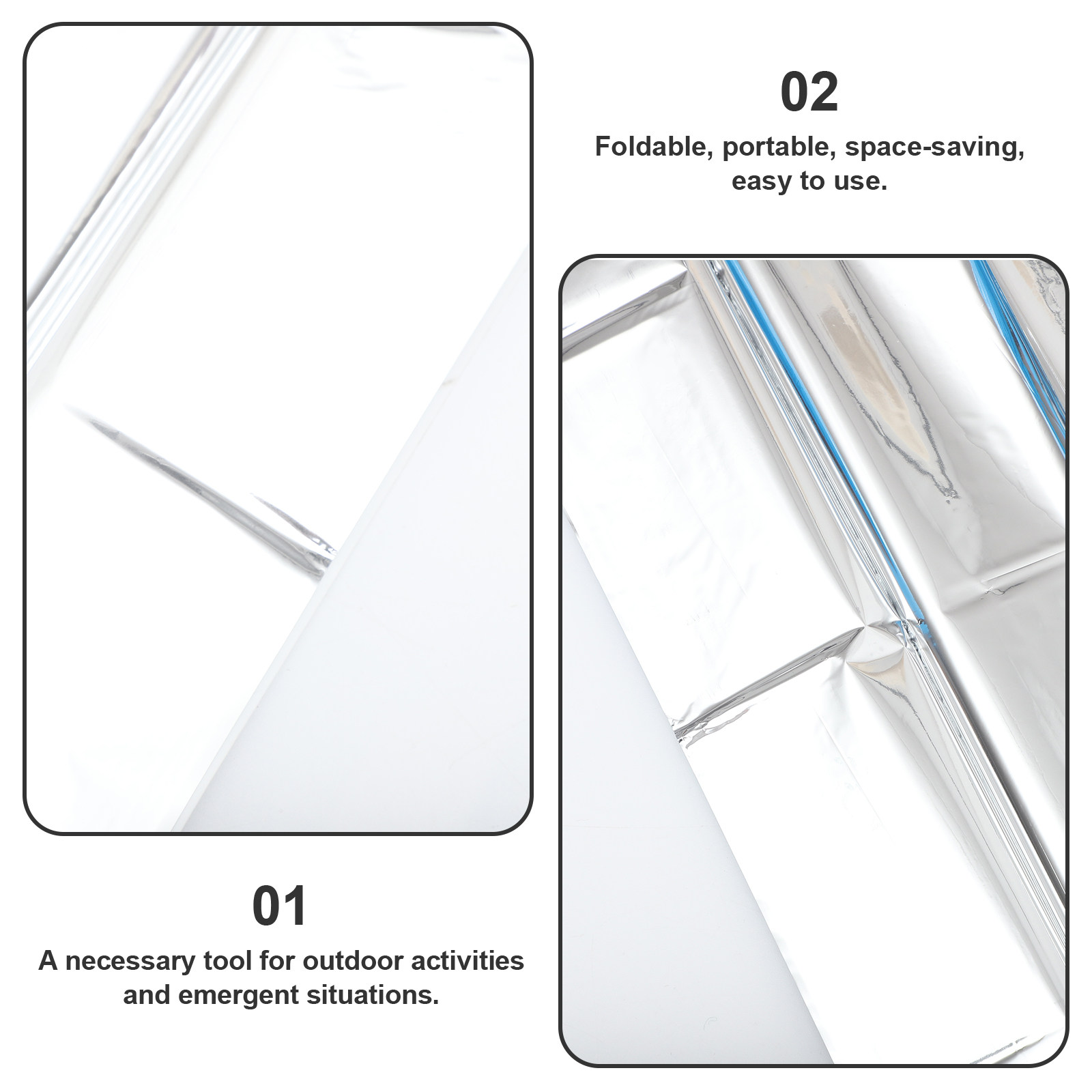 2Pcs Emergency Survival Warm B - Survival Blanket Reflective recensie en prijs