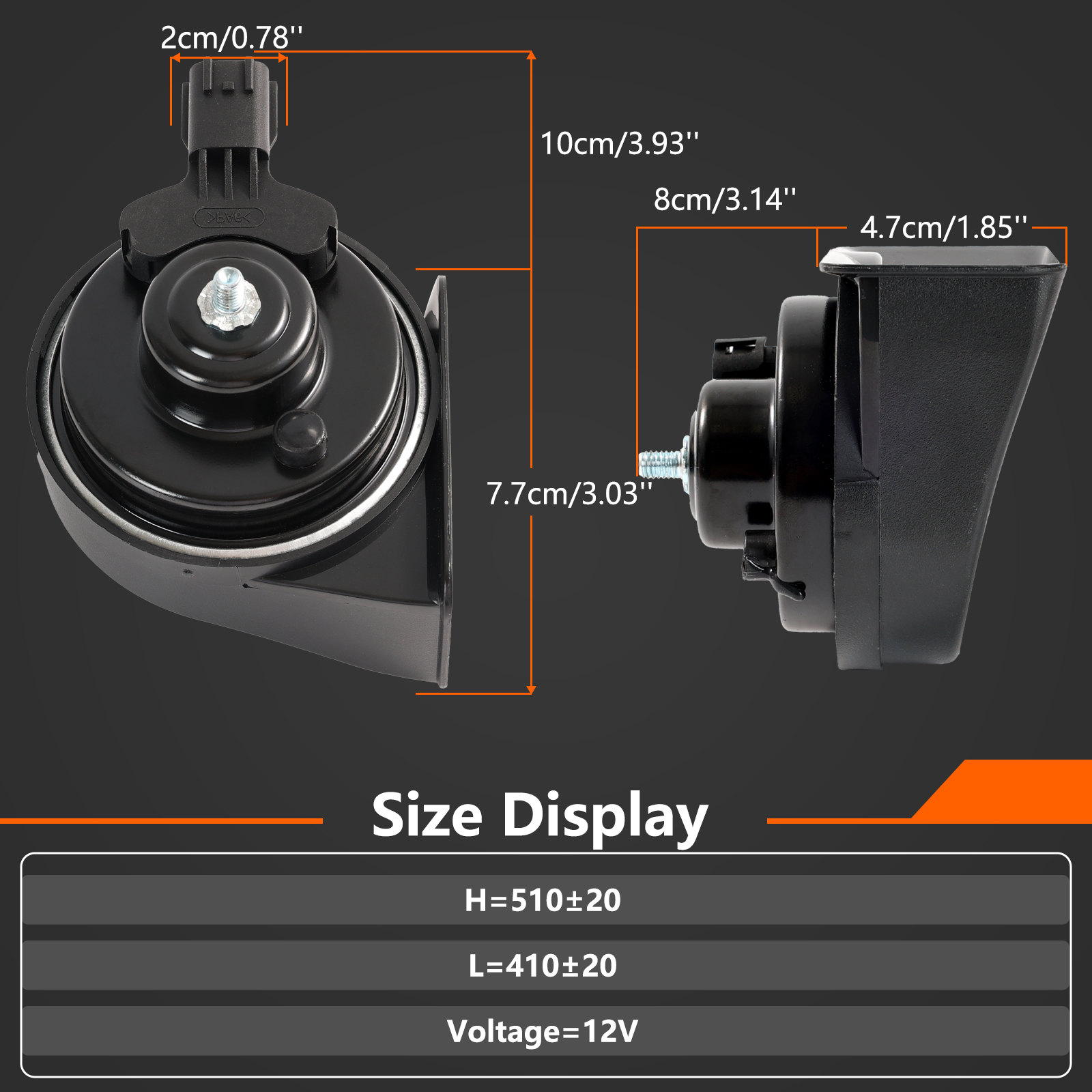 2Pcs Car Twin Tone Snail Horn  - Emergency Whistle Loud recensie en prijs