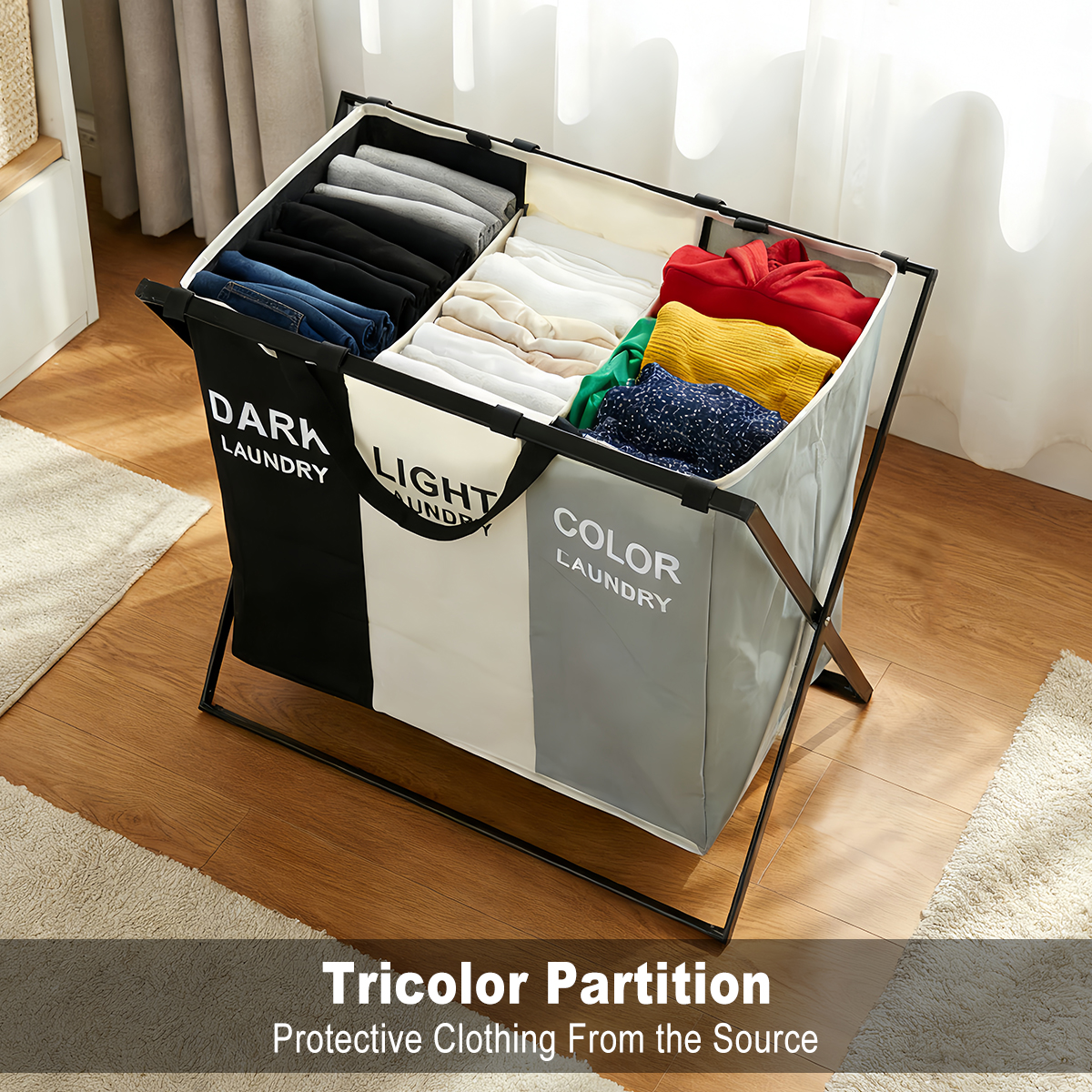 3 Section Folding Laundry Bask - Water Bag Collapsible recensie en prijs