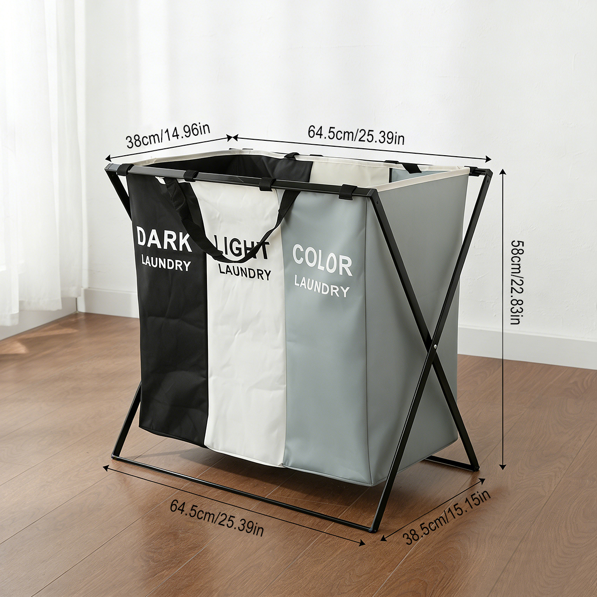 3 Section Folding Laundry Bask - Water Bag Collapsible recensie en prijs