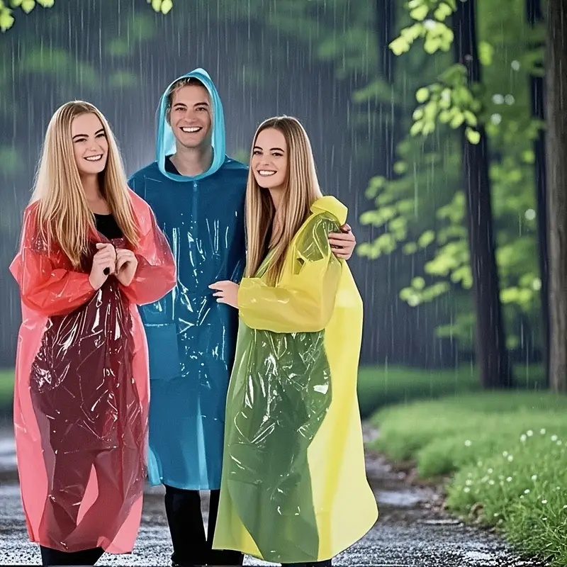 15/30Pcs Random Color Disposab - Emergency Poncho Rain recensie en prijs