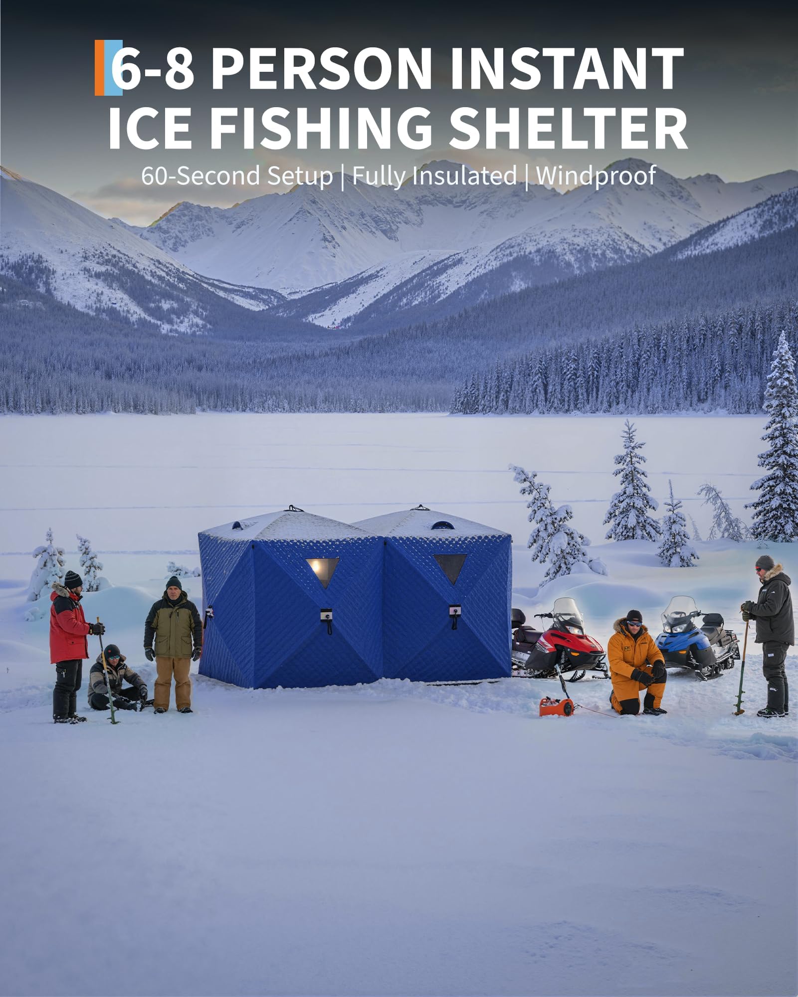 Pop-Up Ice Fishing Tent Hub-St - Emergency Mylar Tent recensie en prijs