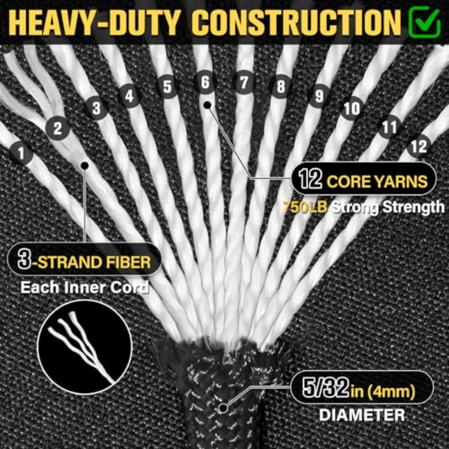 Paracord Rope 750 lb - 1000ft/ - Para Cord 1000Ft recensie en prijs