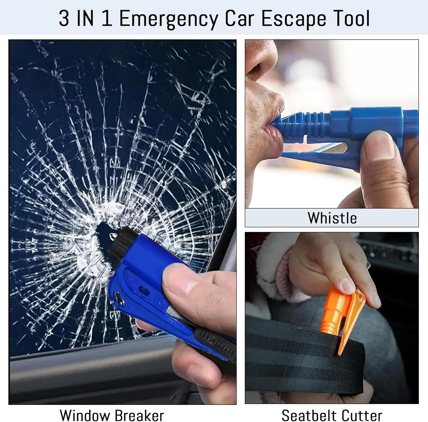 Safety Hammer Car Escape Tool  - Rescue Rope Throw recensie en prijs