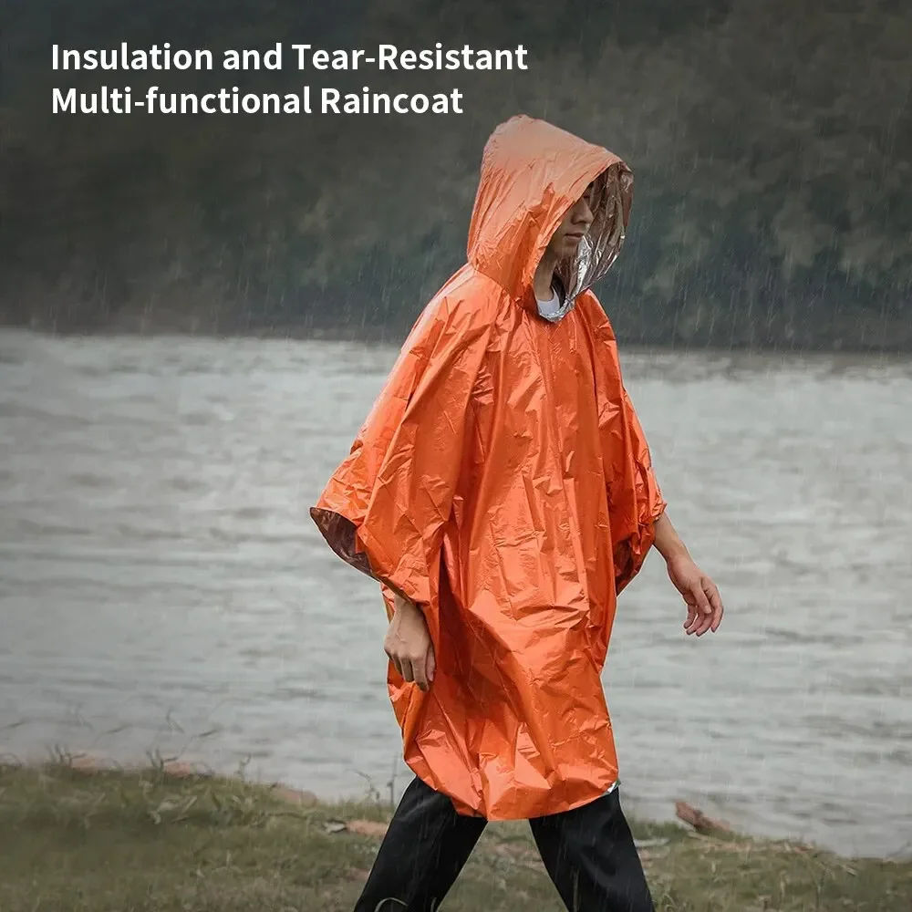 Aluminum Coated Hooded Emergen - Emergency Poncho Rain recensie en prijs