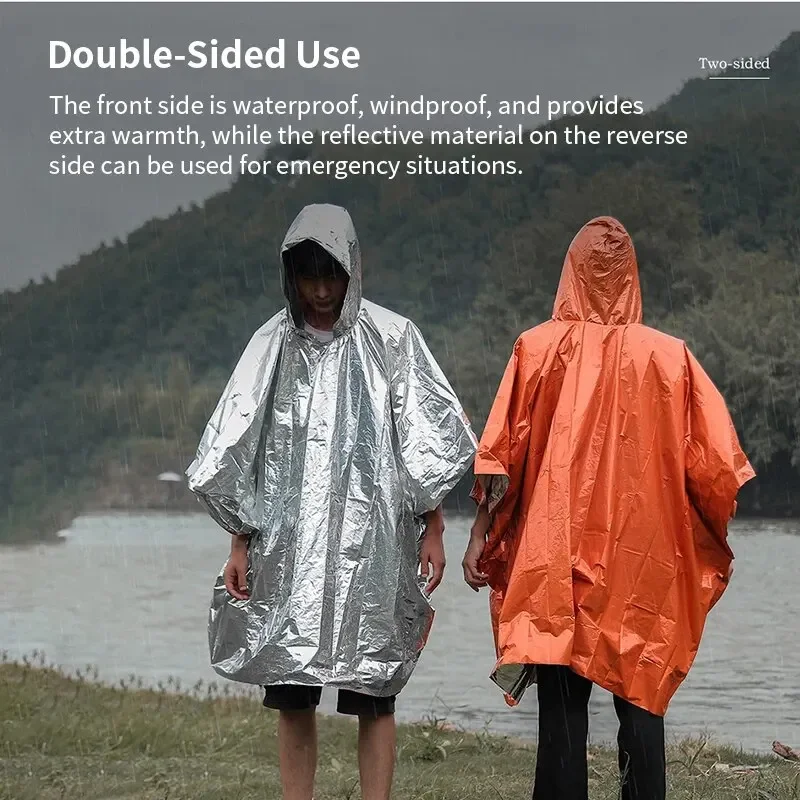 Aluminum Coated Hooded Emergen - Emergency Poncho Rain recensie en prijs