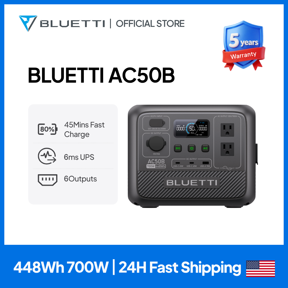 BLUETTI AC50B Portable Power S - Solar Emergency Charger recensie en prijs