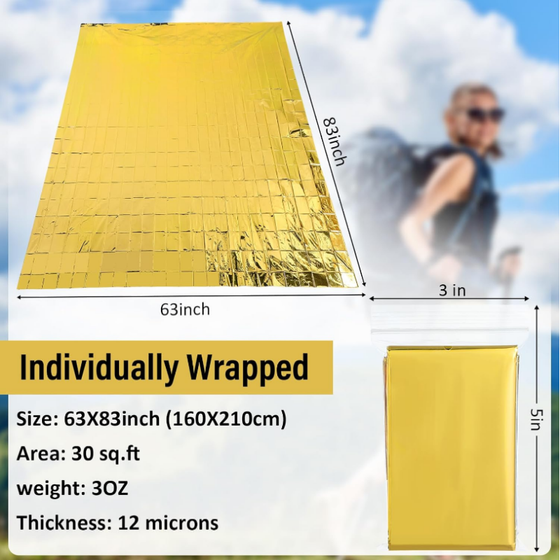 Wholesale 20 Pack Giant 83x63  - Survival Blanket Reflective recensie en prijs
