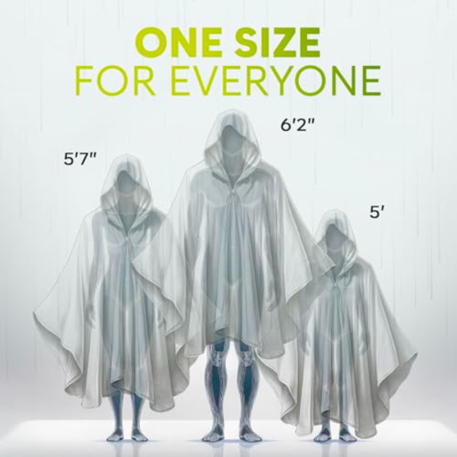 Disposable Rain Ponchos for Ad - Emergency Poncho Rain recensie en prijs