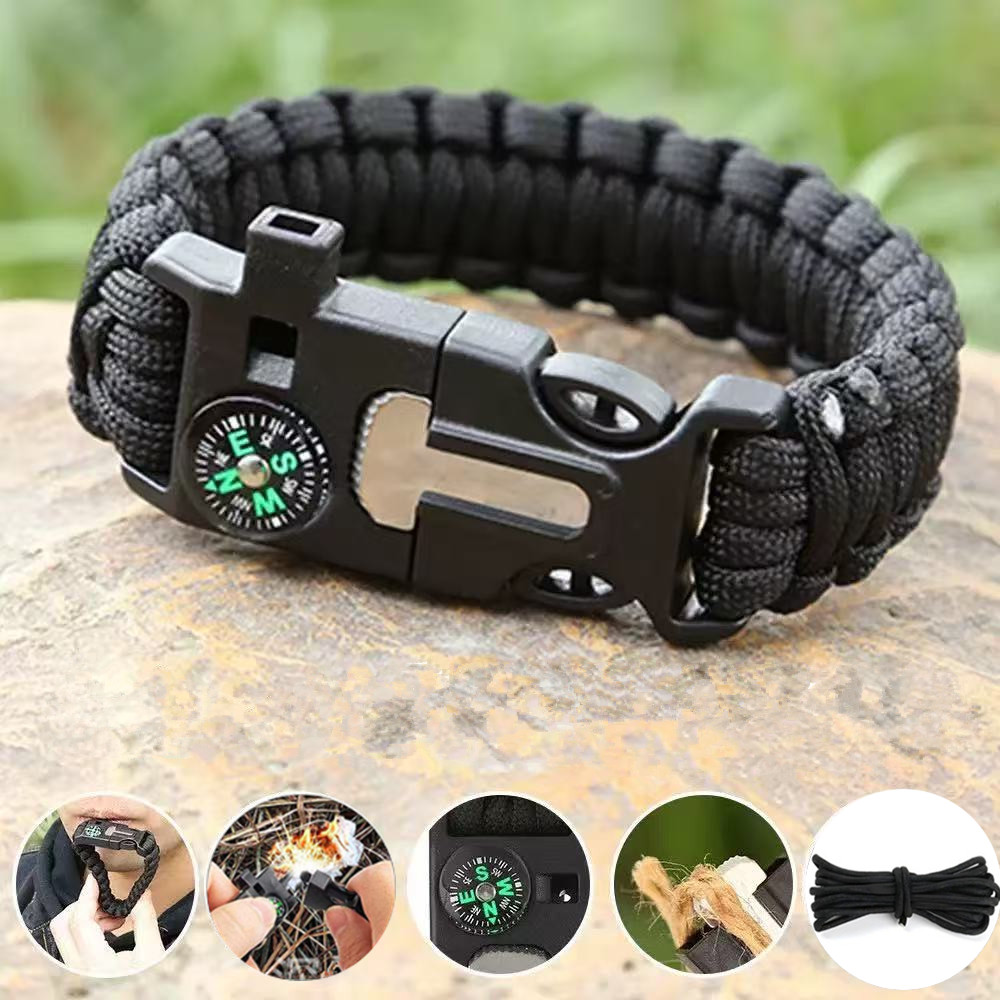 Five in One Compass Bracelet w - Fire Starting Kit recensie en prijs