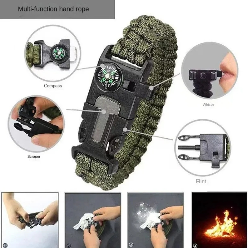 Five in One Compass Bracelet w - Fire Starting Kit recensie en prijs