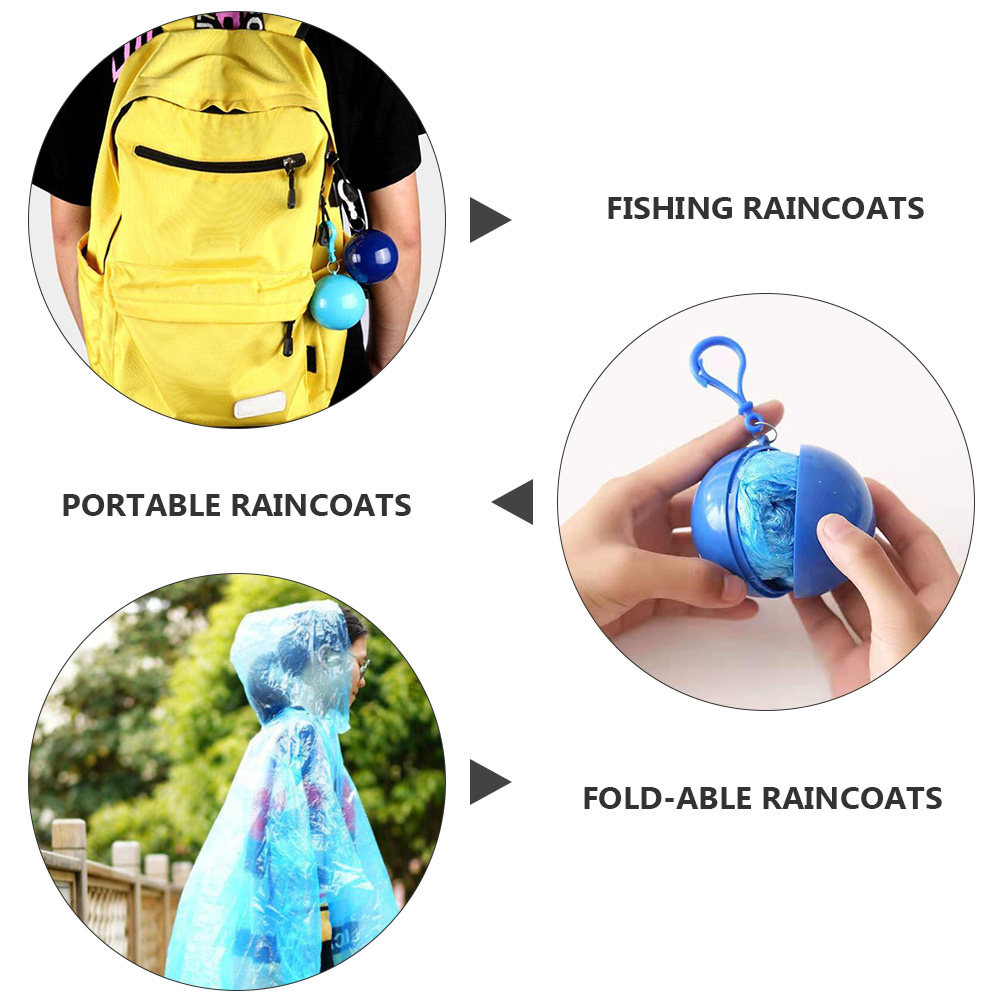 4Pcs Portable Waterproof Rain  - Emergency Poncho Rain recensie en prijs