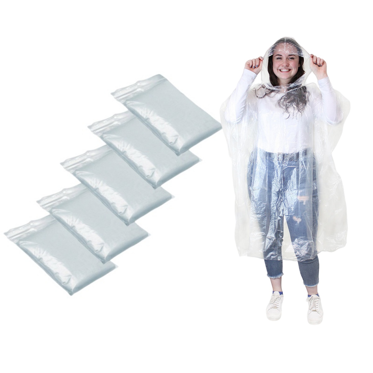 12Pcs Disposable Waterproof Ra - Emergency Poncho Rain recensie en prijs