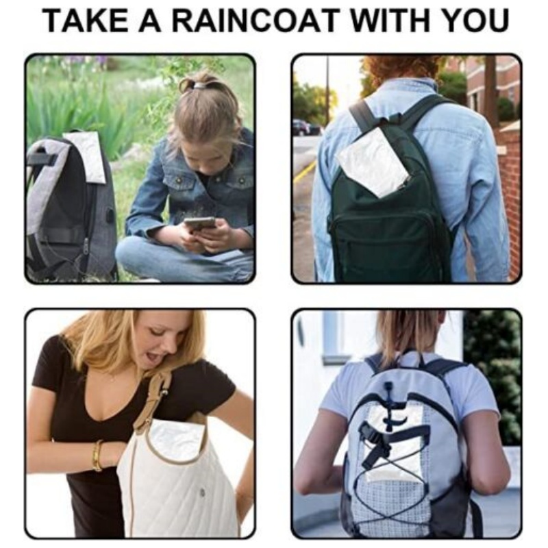12Pcs Disposable Waterproof Ra - Emergency Poncho Rain recensie en prijs