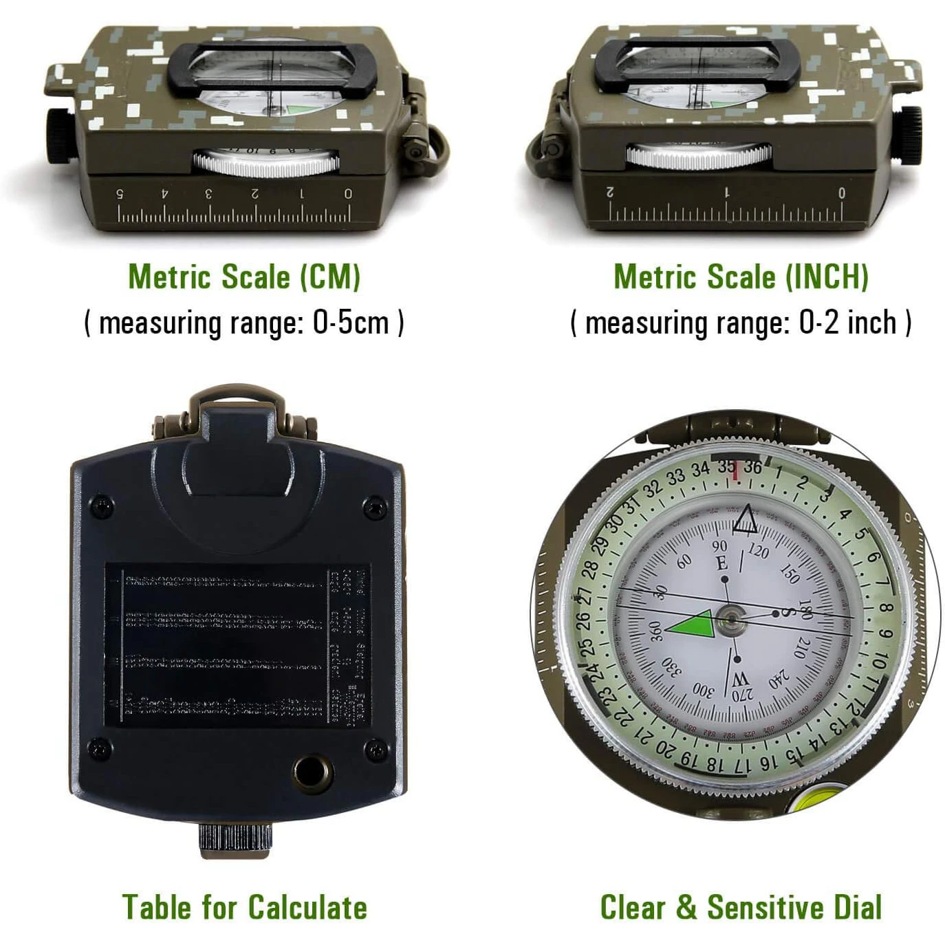 Waterproof Shockproof Tactical - Compass Lensatic recensie en prijs