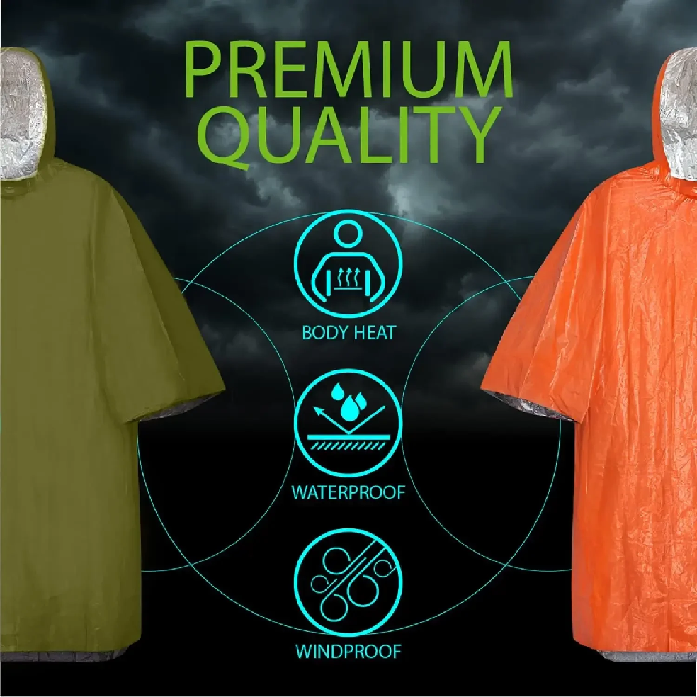 Emergency Rain Poncho Hood Reu - Emergency Poncho Rain recensie en prijs