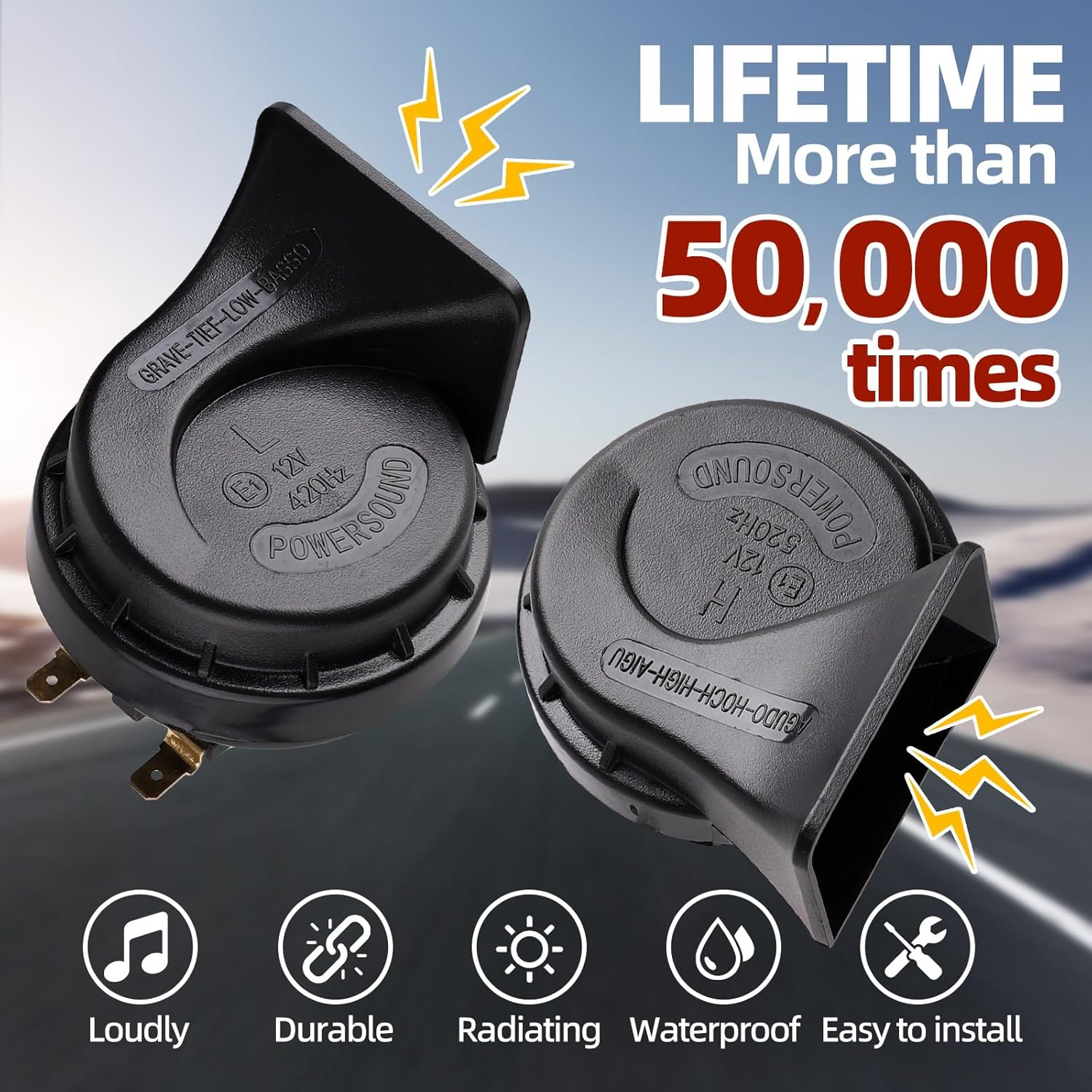 【120dB Super Loud】12V Electric - Emergency Whistle Loud recensie en prijs